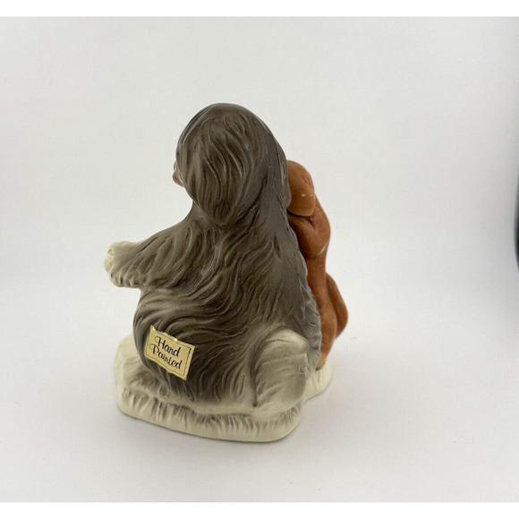 Quon Quon Porcelain Bobtail and Dachshund Hand-painted candle holder Japan 5,5" - Picture 7 of 13